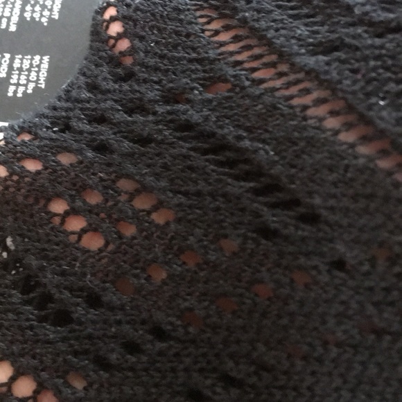 Zach Posen Black Stretch Knit Lace Tights M NWT - Picture 3 of 3